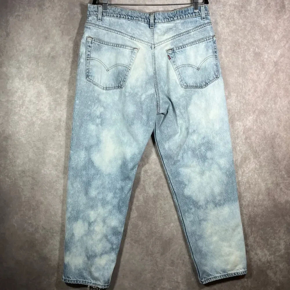 Vintage Levi's 550 Jeans Mens 38X30 Blue Acid Wash Denim Tapered Relaxed Fit 90s